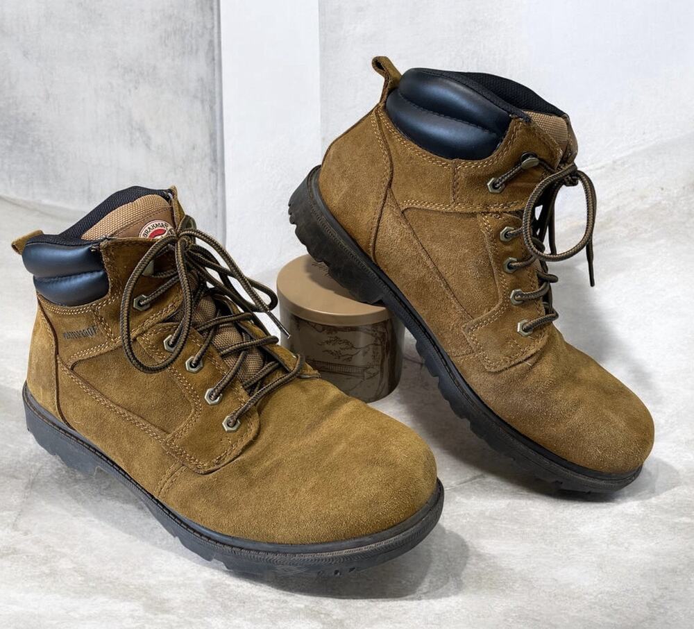 Brahma Bravo Men’s Work Boots Size 12W Waterproof Leather Soft Toe Oil Resistant